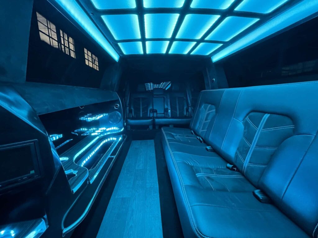 Lincoln MKT Stretch limo interior