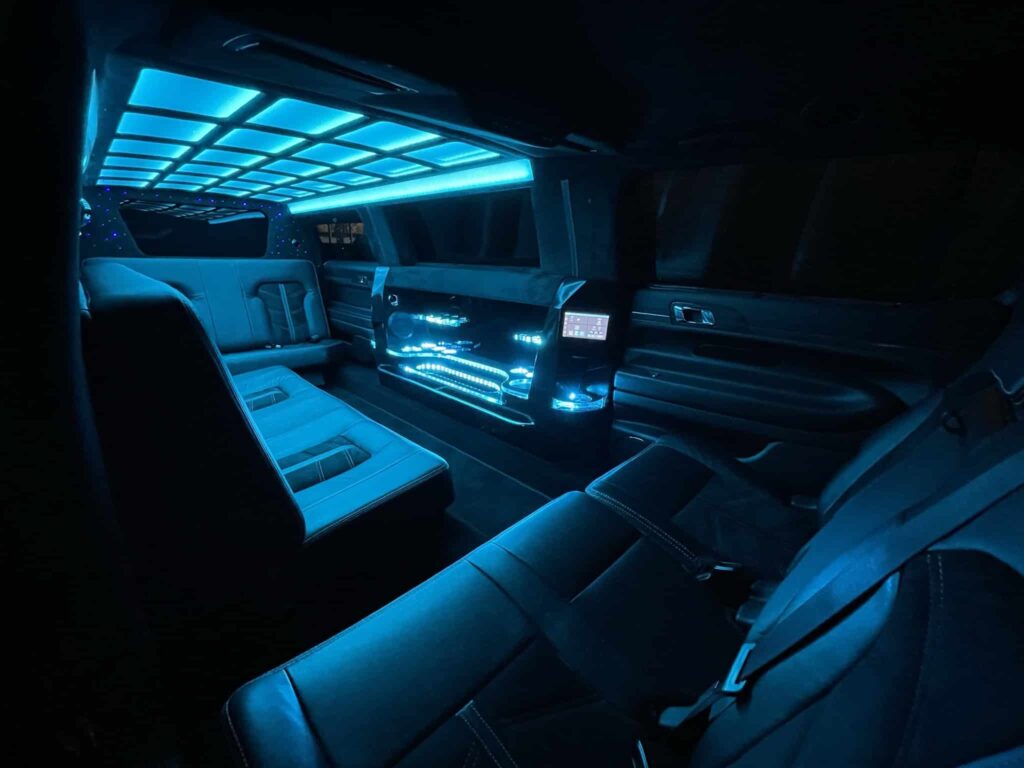 Lincoln MKT Stretch limo inside