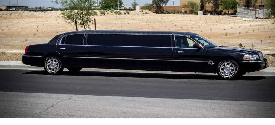 black stretch limousine