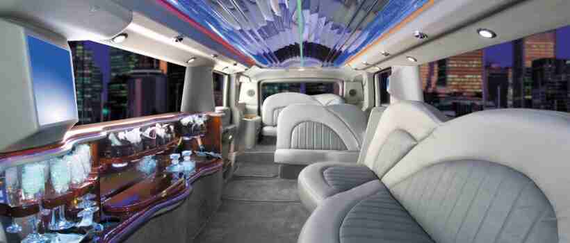 hummer limousine inside