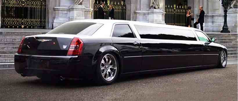 luxury black stretch limousine